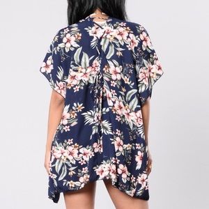 Fashion Nova Floral Print Kimono